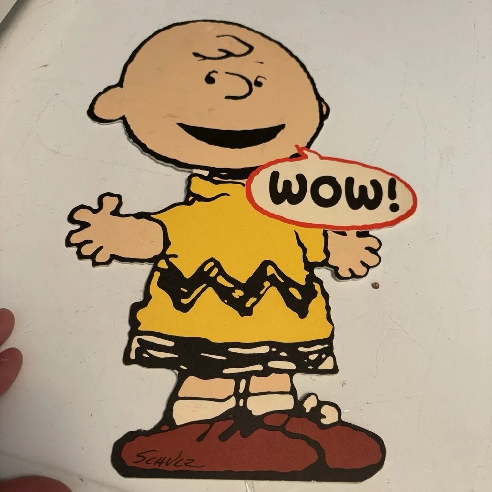 Giant Hallmark Cards Peanuts Set of 5 Lucy, Snoopy, Linus, Charlie Brown UNUSED